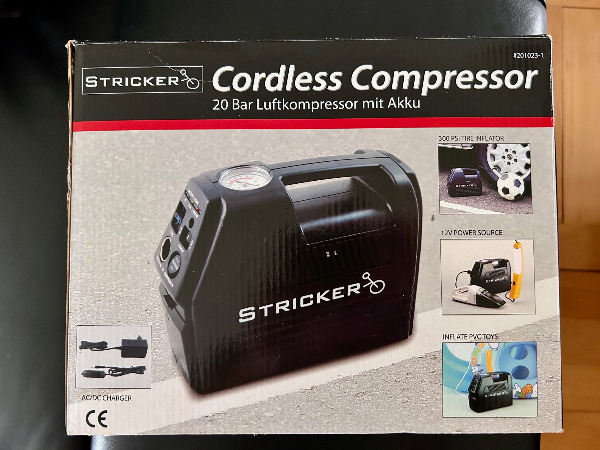 Stricker Cordless Compressor Kompressor 20 Bar Akku Betrieb